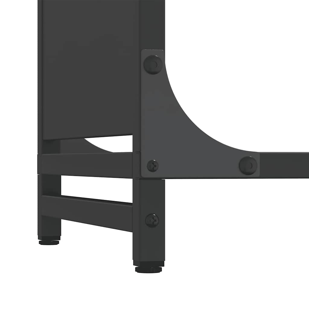 Brandhoutrek 44x28x90 cm koudgewalst staal zwart
