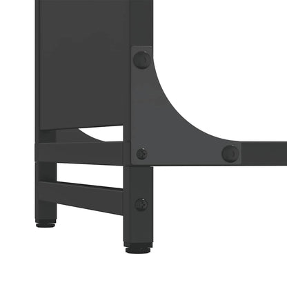 Brandhoutrek 44x28x90 cm koudgewalst staal zwart