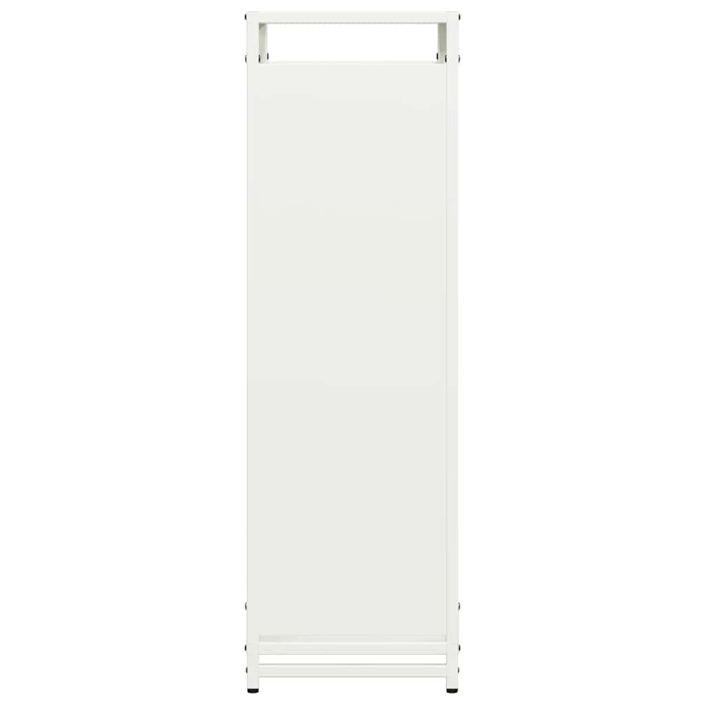 Brandhoutrek 44x28x90 cm koudgewalst staal wit