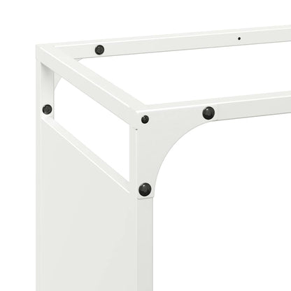 Brandhoutrek 44x28x90 cm koudgewalst staal wit