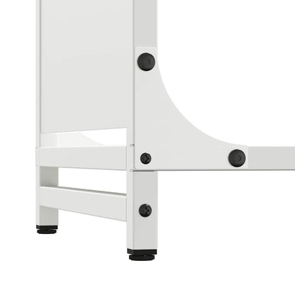 Brandhoutrek 44x28x90 cm koudgewalst staal wit
