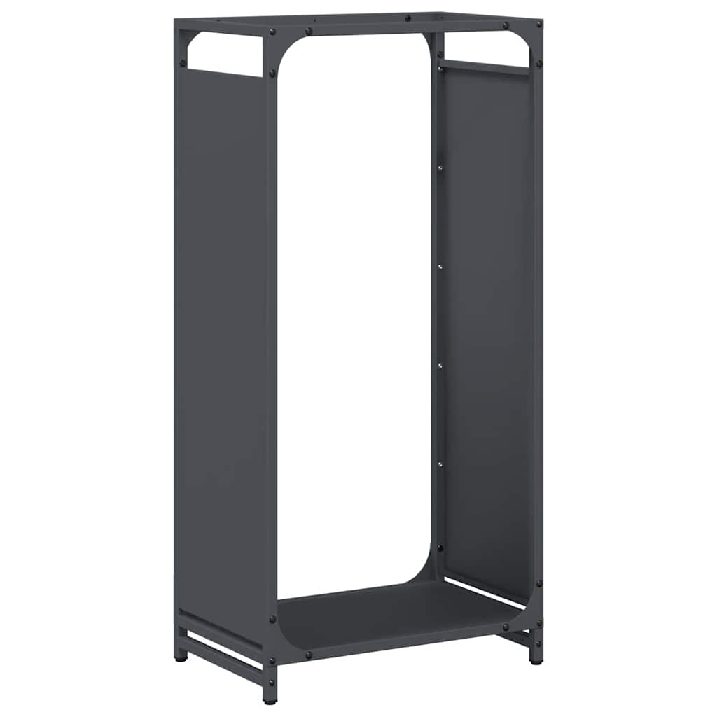 Brandhoutrek 44x28x90 cm koudgewalst staal antracietkleurig