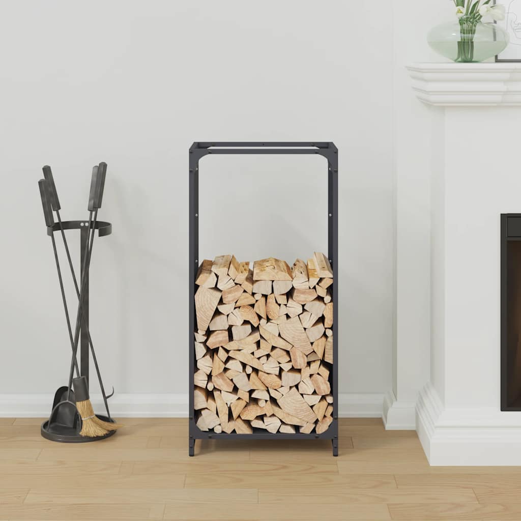 Brandhoutrek 44x28x90 cm koudgewalst staal antracietkleurig