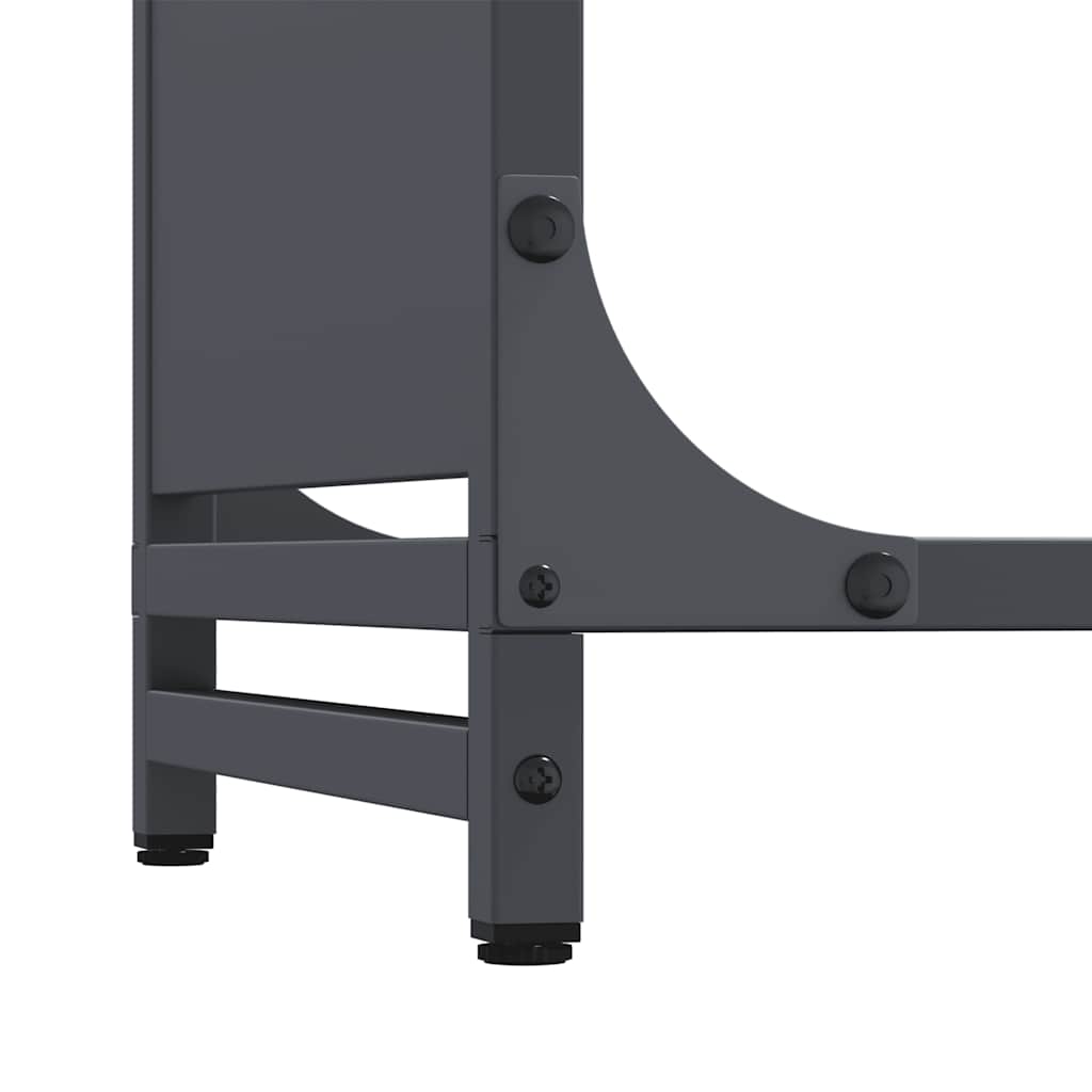Brandhoutrek 44x28x90 cm koudgewalst staal antracietkleurig