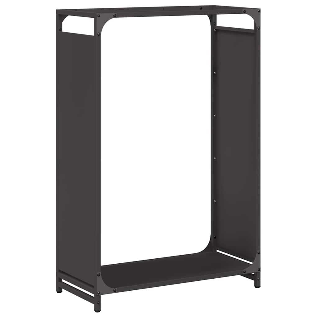 Brandhoutrek 60x28x90 cm koudgewalst staal zwart