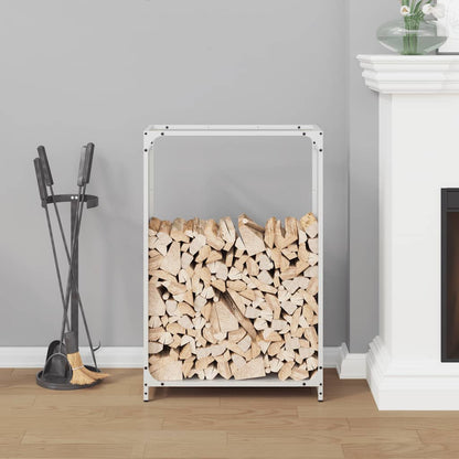 Brandhoutrek 60x28x90 cm koudgewalst staal wit