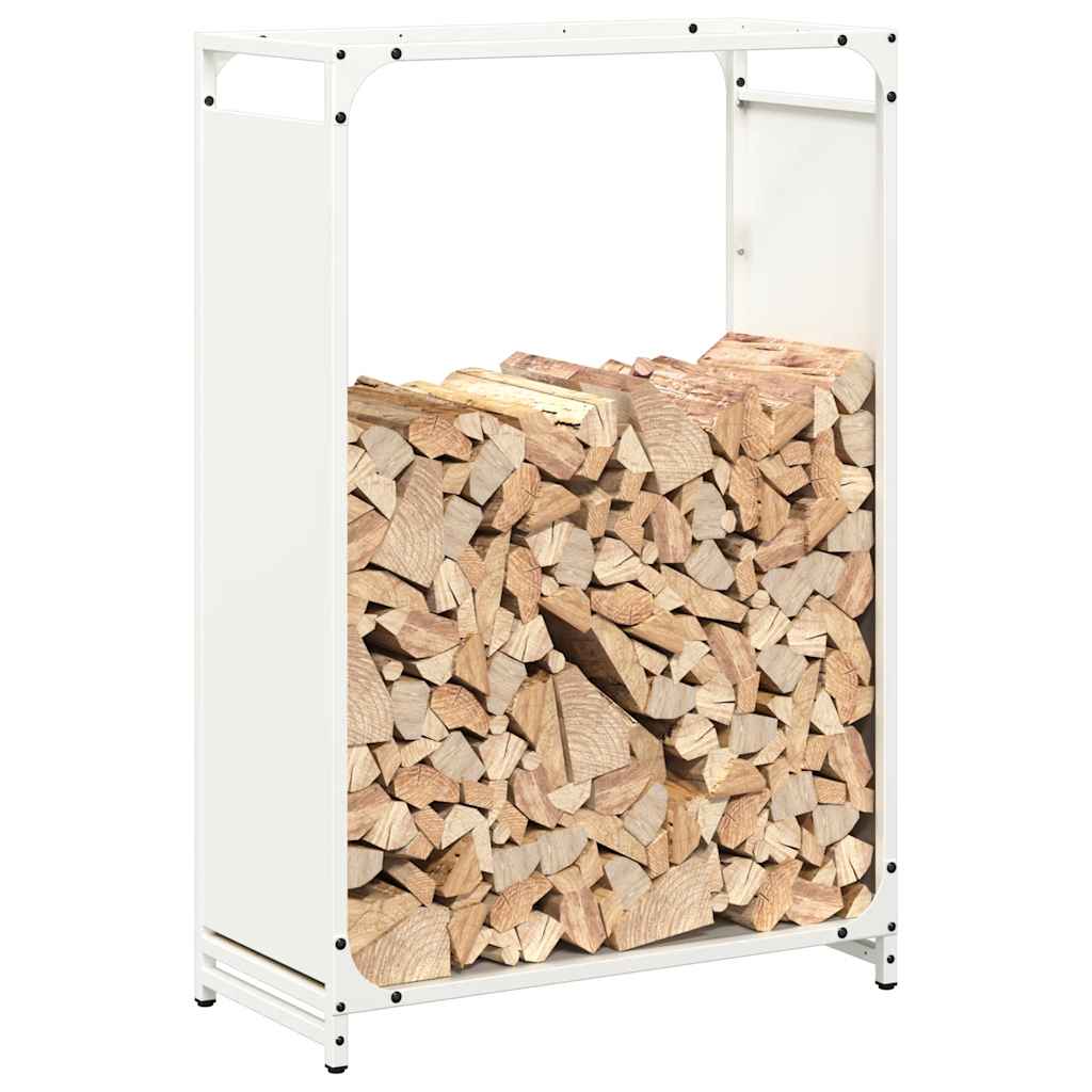Brandhoutrek 60x28x90 cm koudgewalst staal wit