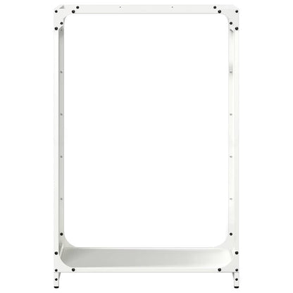 Brandhoutrek 60x28x90 cm koudgewalst staal wit