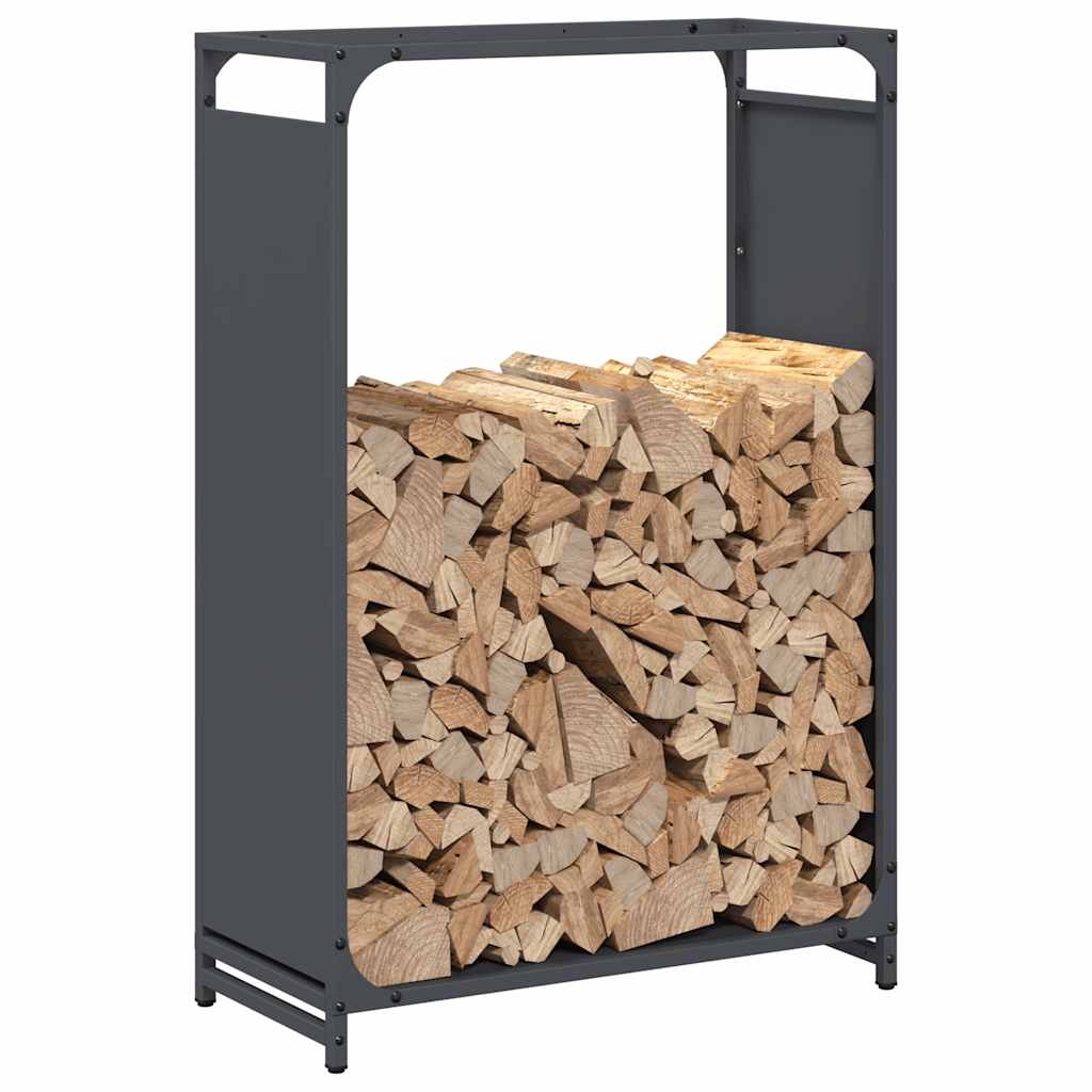 Brandhoutrek 60x28x90 cm koudgewalst staal antraciet