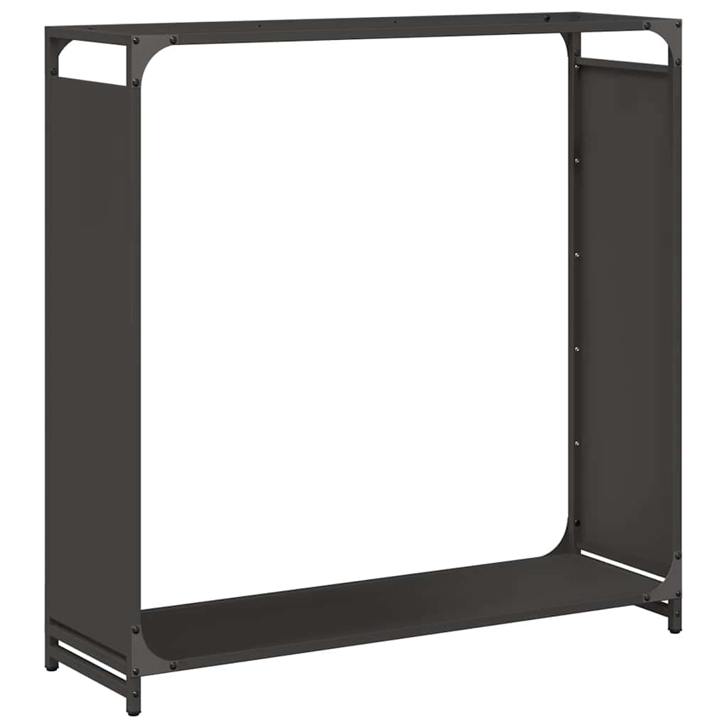 Brandhoutrek 90x28x90 cm koudgewalst staal zwart