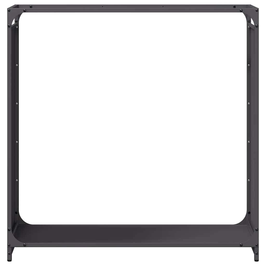 Brandhoutrek 90x28x90 cm koudgewalst staal zwart