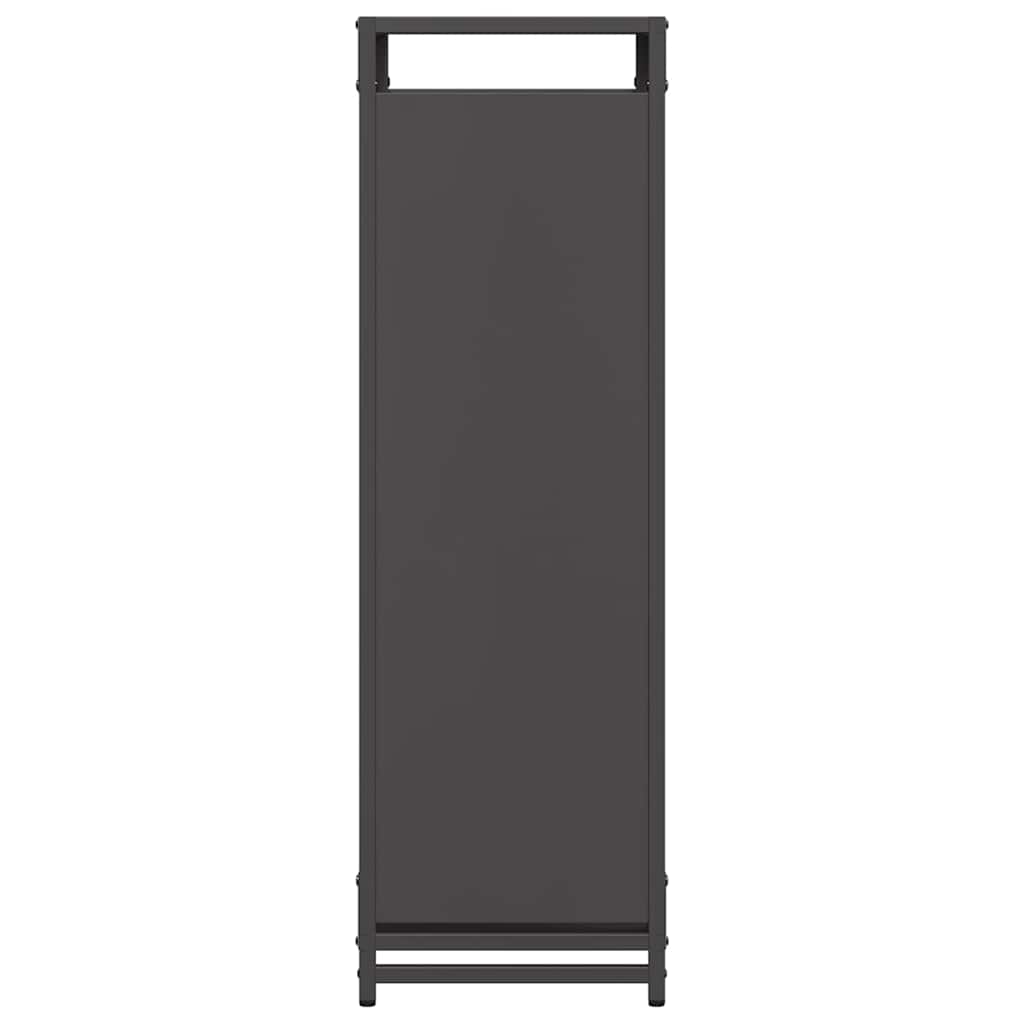 Brandhoutrek 90x28x90 cm koudgewalst staal zwart