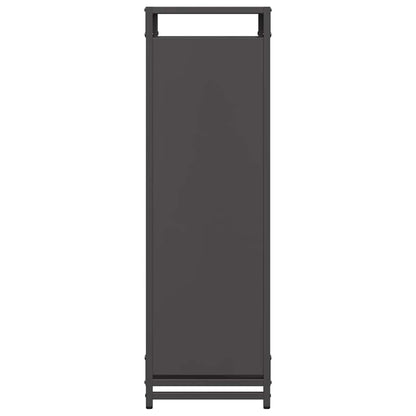 Brandhoutrek 90x28x90 cm koudgewalst staal zwart