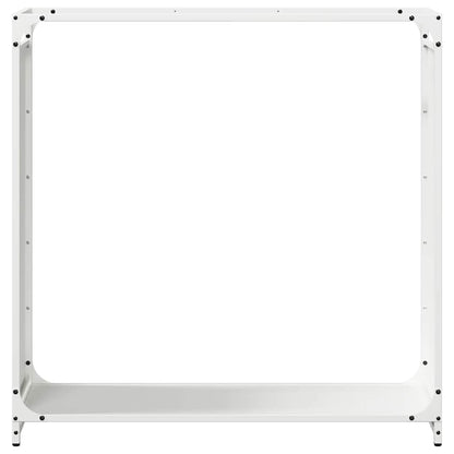 Brandhoutrek 90x28x90 cm koudgewalst staal wit