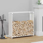 Brandhoutrek 90x28x90 cm koudgewalst staal wit