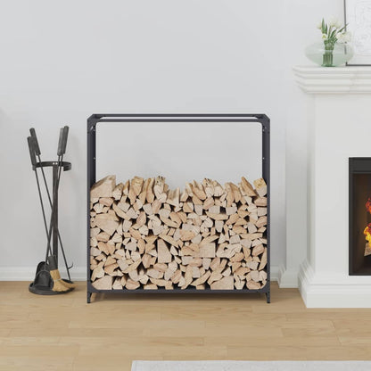 Brandhoutrek 90x28x90 cm koudgewalst staal antracietkleurig