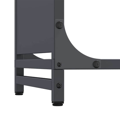 Brandhoutrek 90x28x90 cm koudgewalst staal antracietkleurig