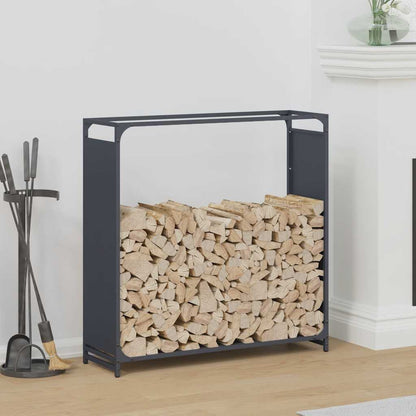 Brandhoutrek 90x28x90 cm koudgewalst staal antracietkleurig