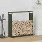 Brandhoutrek 90x28x90 cm koudgewalst staal olijfgroen
