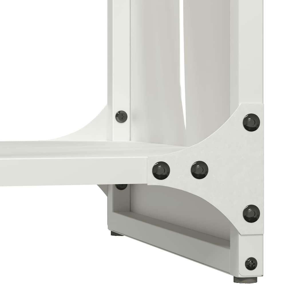 Brandhoutrek 40x30x80 cm koudgewalst staal wit