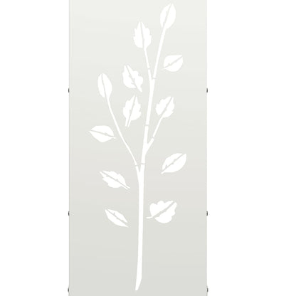 Brandhoutrek 40x30x80 cm koudgewalst staal wit