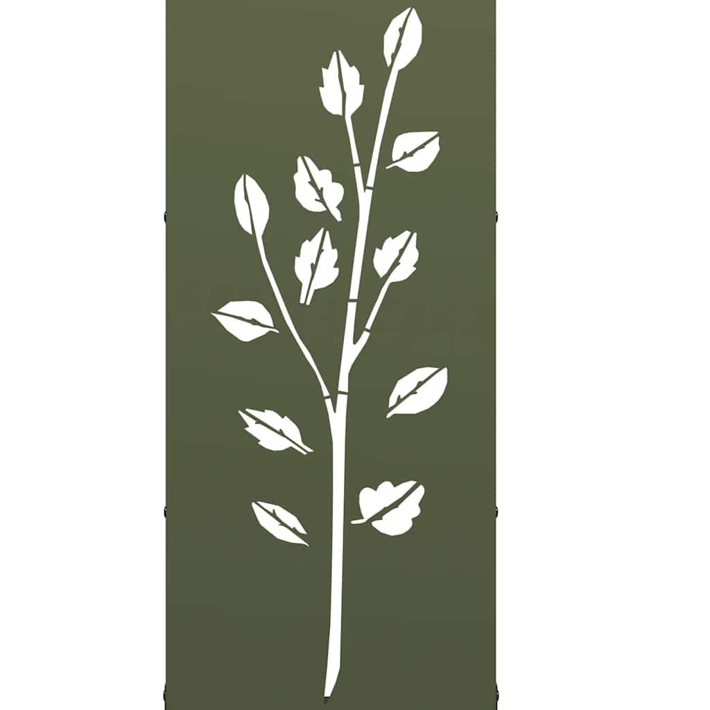 Brandhoutrek 40x30x80 cm koudgewalst staal olijfgroen