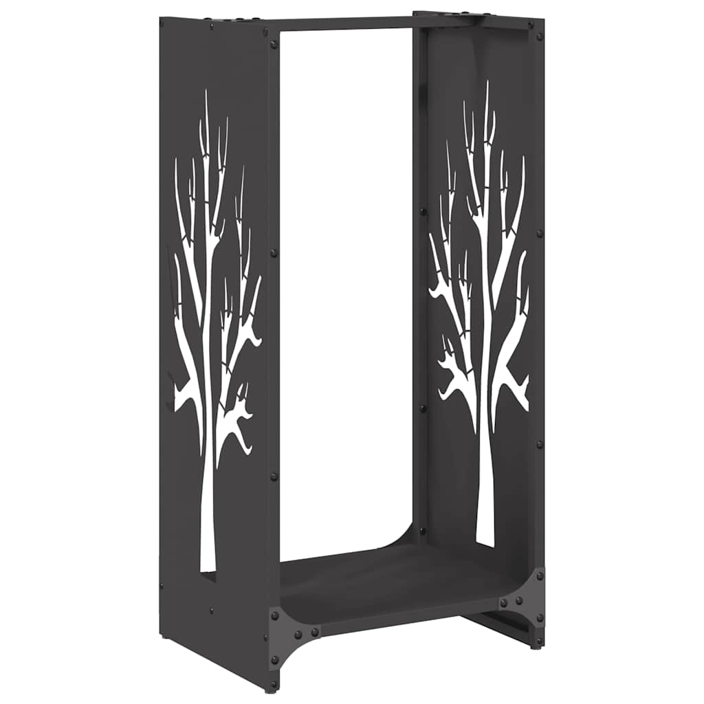 Brandhoutrek 40x30x80 cm koudgewalst staal zwart