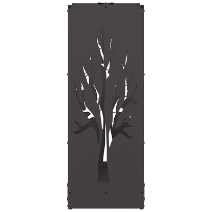 Brandhoutrek 40x30x80 cm koudgewalst staal zwart