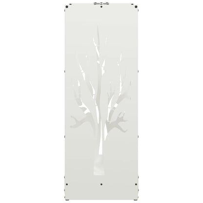 Brandhoutrek 40x30x80 cm koudgewalst staal wit