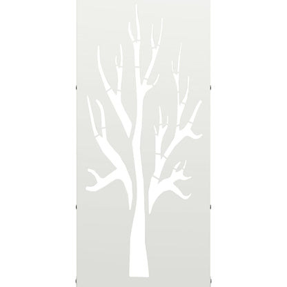 Brandhoutrek 40x30x80 cm koudgewalst staal wit