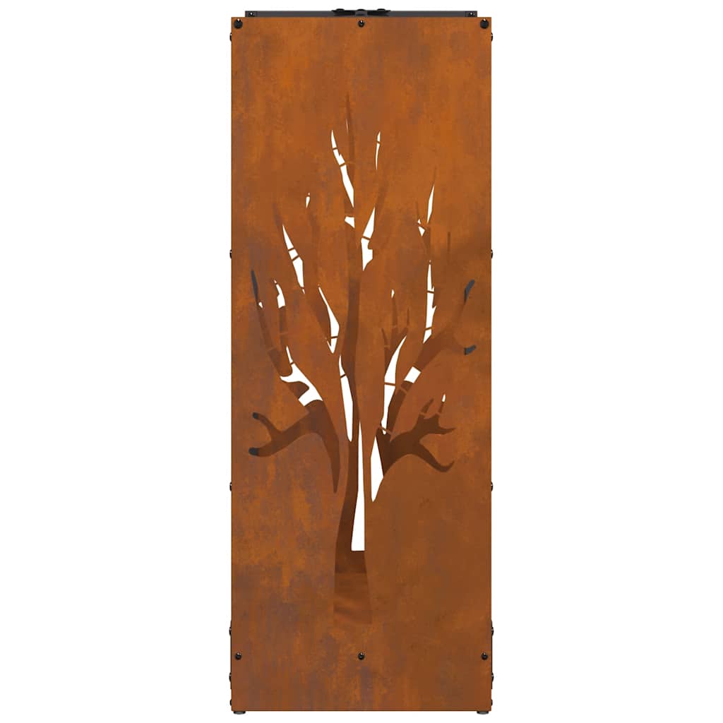Brandhoutrek 40x30x80 cm weervast staal