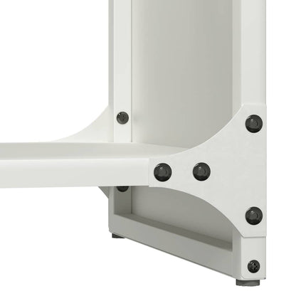 Brandhoutrek 40x30x80 cm koudgewalst staal wit