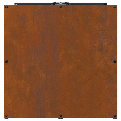Brandhoutrek 40x40x40 cm weervast staal