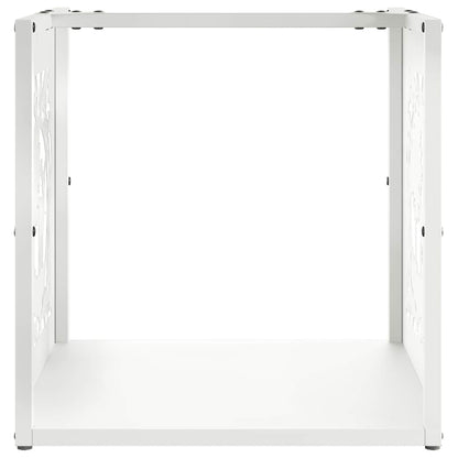 Brandhoutrek 40x40x40 cm koudgewalst staal wit