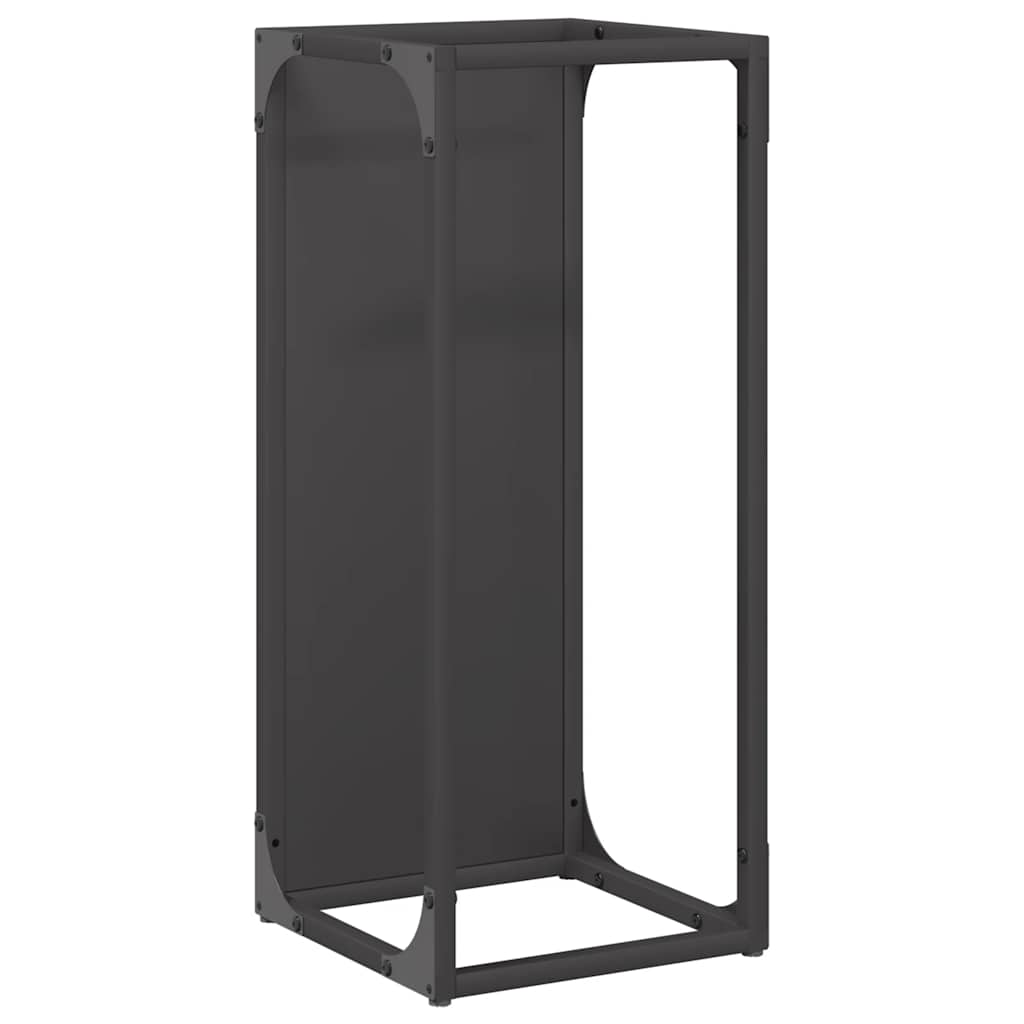 Brandhoutrek 25x25x60 cm koudgewalst staal zwart