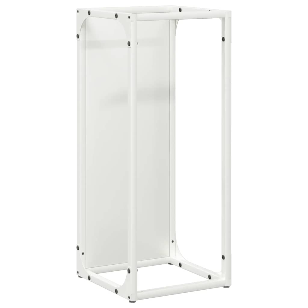Brandhoutrek 25x25x60 cm koudgewalst staal wit