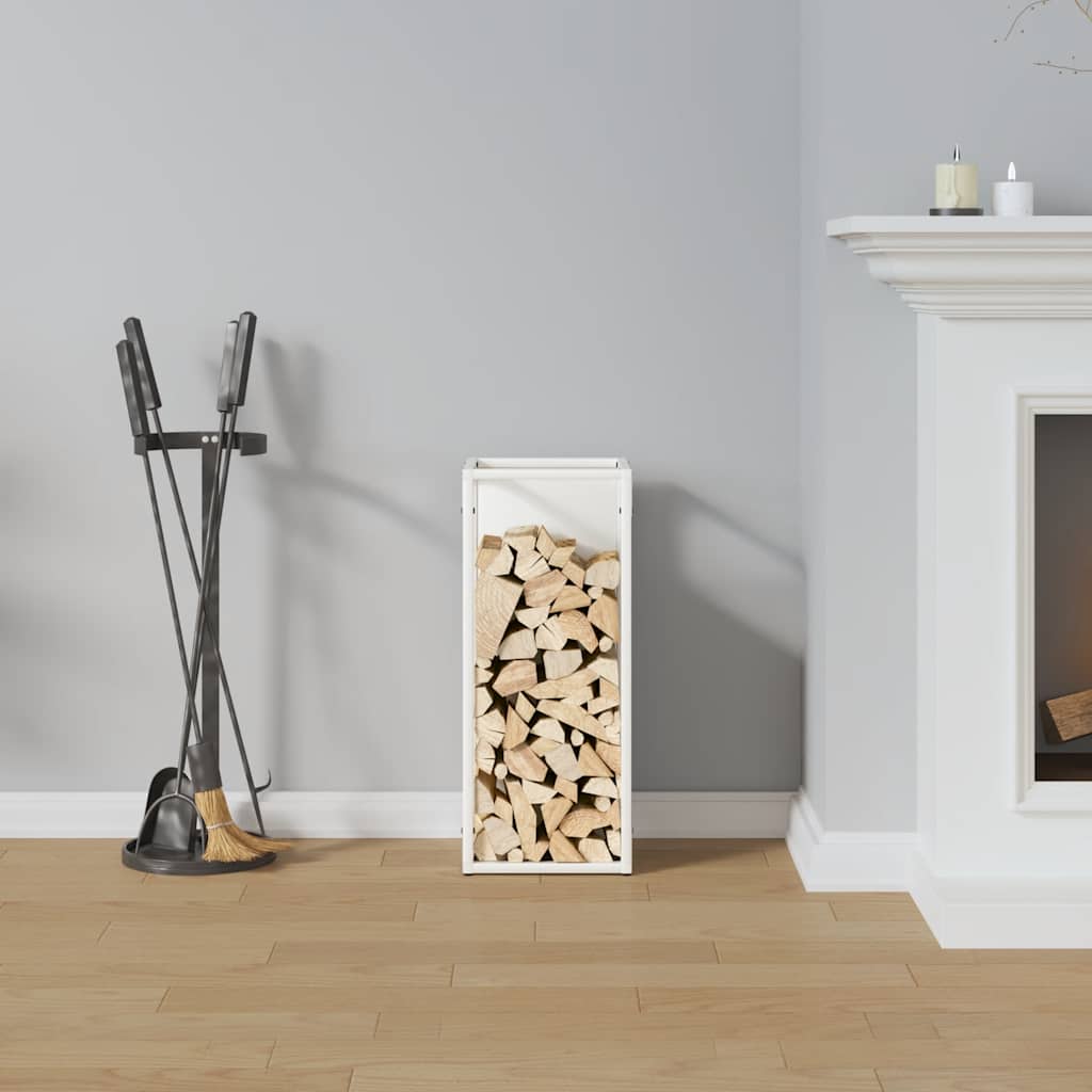 Brandhoutrek 25x25x60 cm koudgewalst staal wit