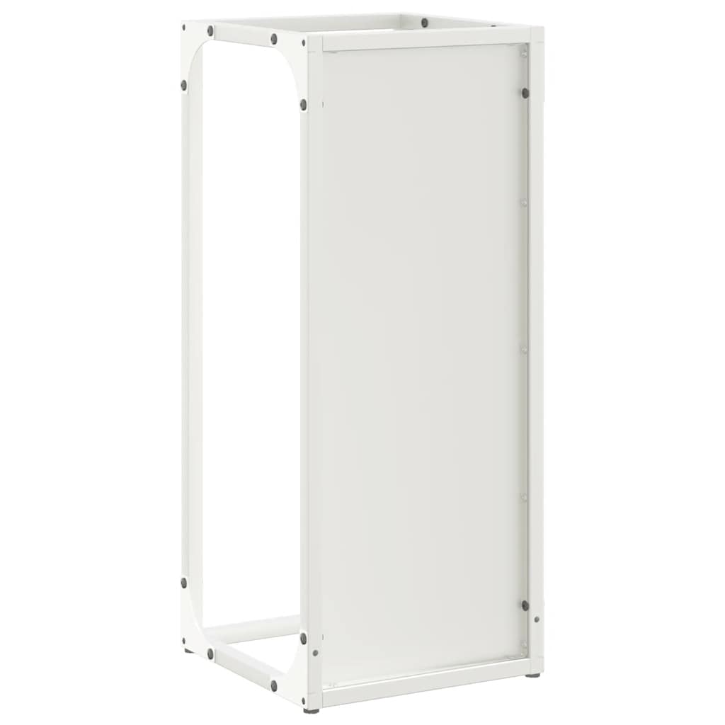 Brandhoutrek 25x25x60 cm koudgewalst staal wit