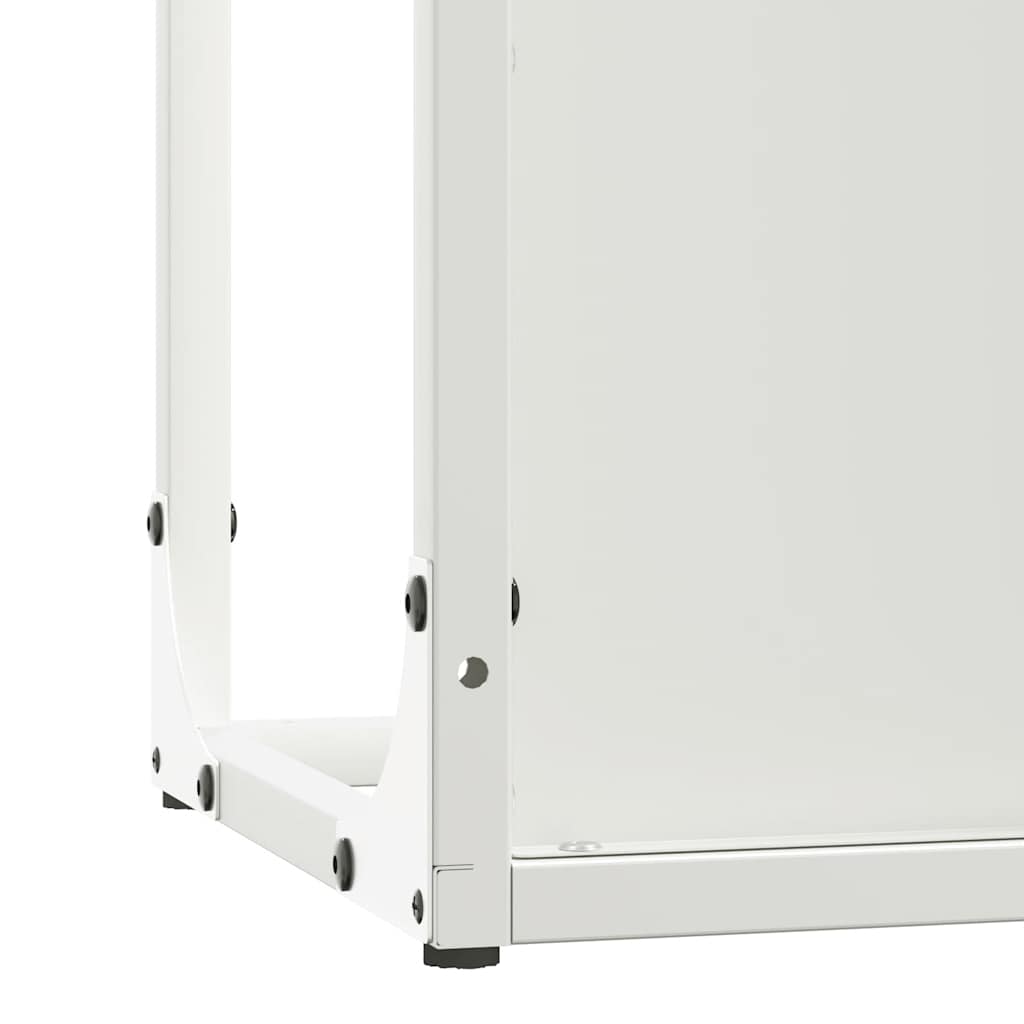 Brandhoutrek 25x25x60 cm koudgewalst staal wit