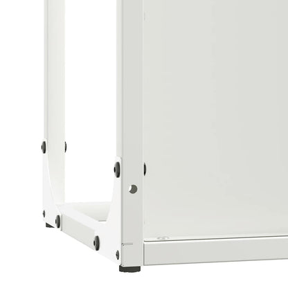 Brandhoutrek 25x25x60 cm koudgewalst staal wit