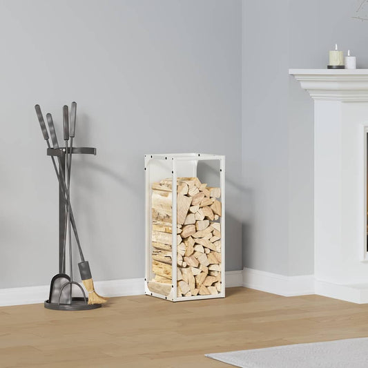 Brandhoutrek 25x25x60 cm koudgewalst staal wit