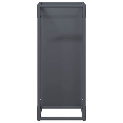 Brandhoutrek 25x25x60 cm koudgewalst staal antracietkleurig