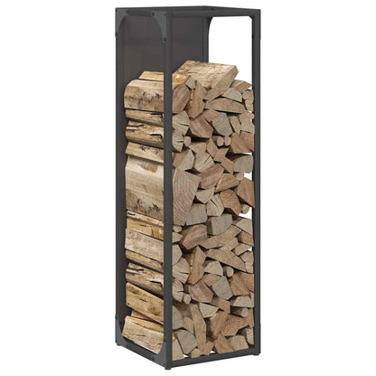 Brandhoutrek 25x25x80 cm koudgewalst staal zwart