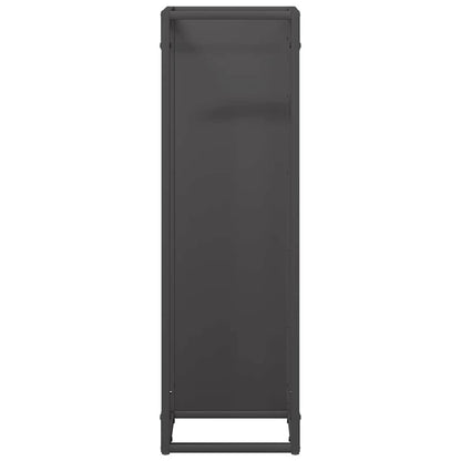 Brandhoutrek 25x25x80 cm koudgewalst staal zwart