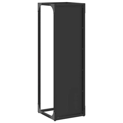 Brandhoutrek 25x25x80 cm koudgewalst staal zwart