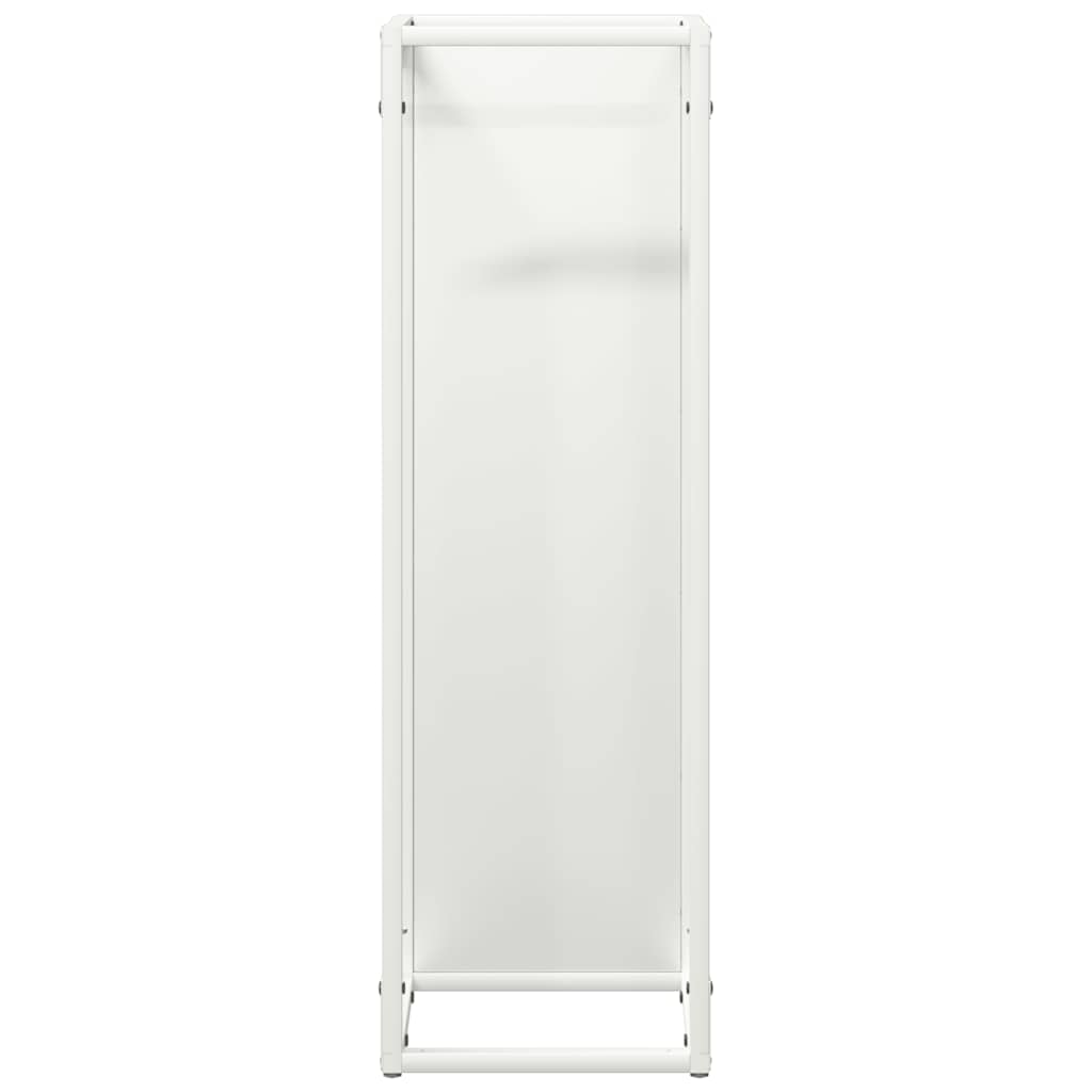 Brandhoutrek 25x25x80 cm koudgewalst staal wit