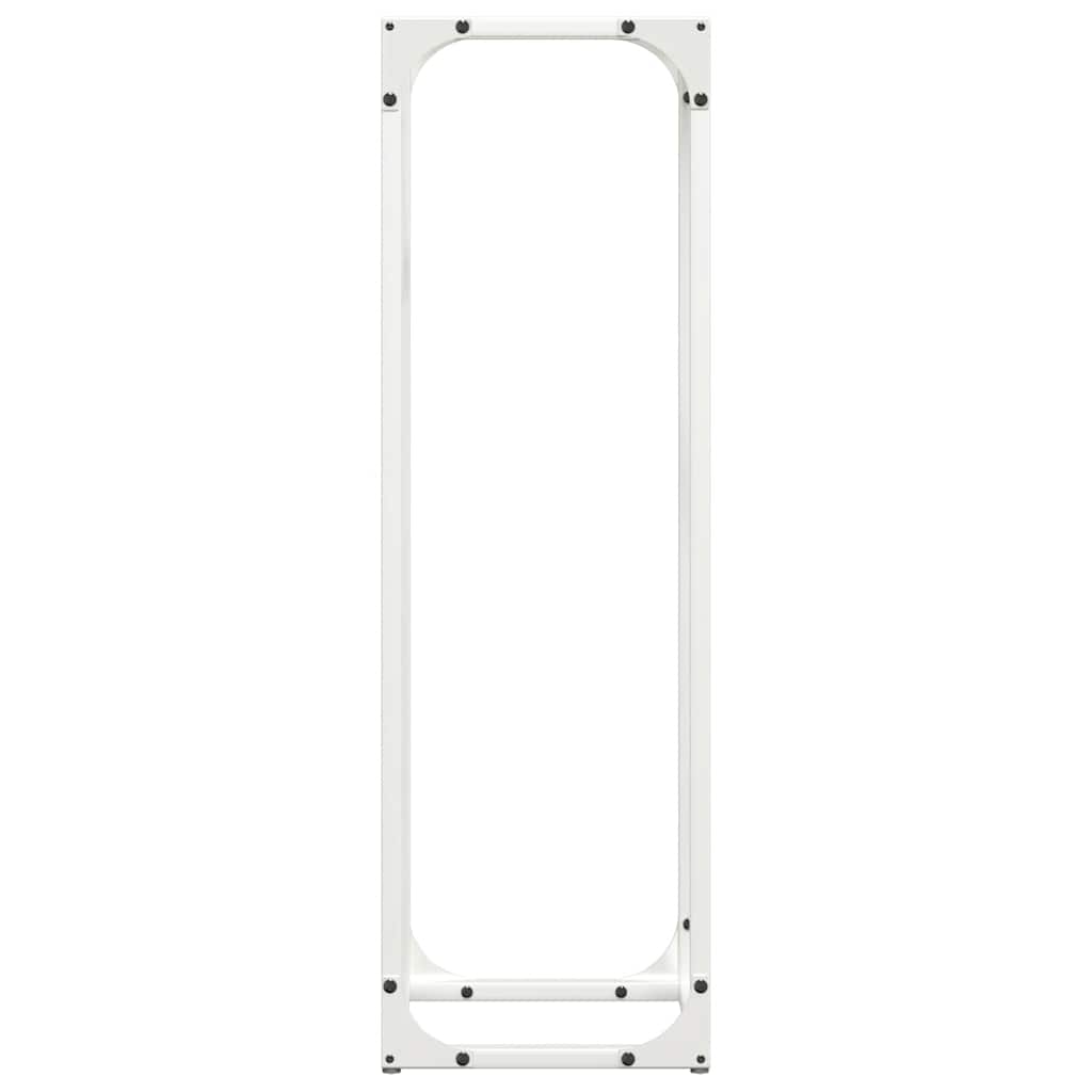 Brandhoutrek 25x25x80 cm koudgewalst staal wit