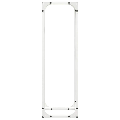 Brandhoutrek 25x25x80 cm koudgewalst staal wit