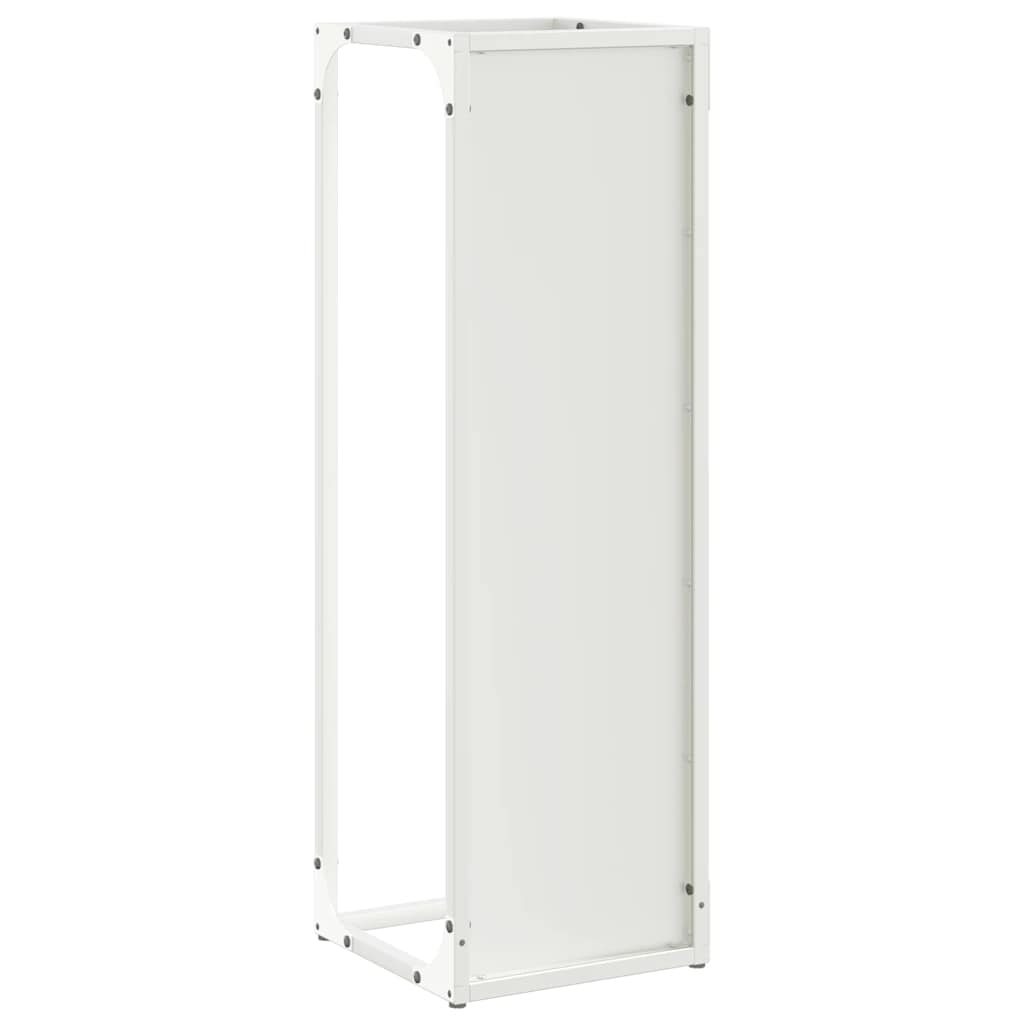 Brandhoutrek 25x25x80 cm koudgewalst staal wit