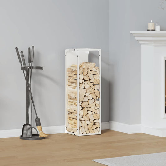 Brandhoutrek 25x25x80 cm koudgewalst staal wit
